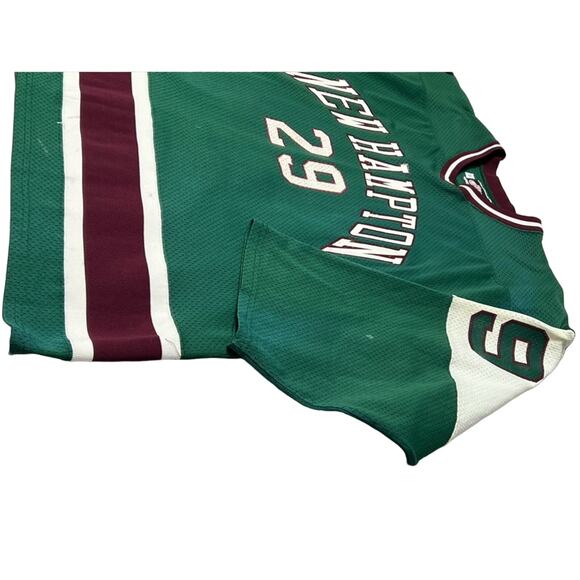 Vintage GAME USED New Hampton Huskies Hockey Jersey #23 O’BRIEN Ripon 1980’s XL - Picture 4 of 6